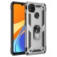 Xiaomi Redmi 9C Kılıf Sofya Yüzüklü Silikon Kapak - Gümüş