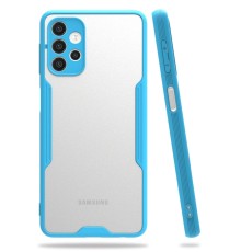 Samsung Galaxy A52 Kılıf Platin Silikon - Mavi