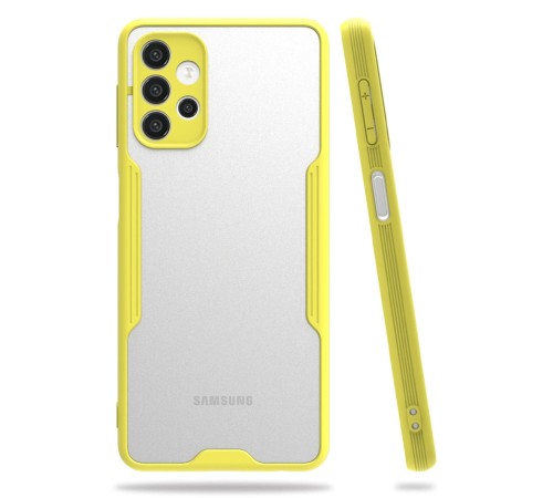 Samsung Galaxy A72 Kılıf Platin Silikon - Sarı Samsung Galaxy A72 Kılıf Platin Silikon - Sarı