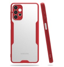 Samsung Galaxy A72 Kılıf Platin Silikon - Kırmızı