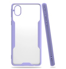 Samsung Galaxy A01 Core Kılıf Platin Silikon - Lila