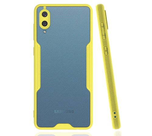 Samsung Galaxy A02 Kılıf Platin Silikon - Sarı