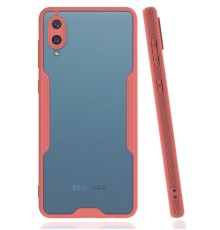 Samsung Galaxy A02 Kılıf Platin Silikon - Pembe
