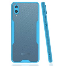 Samsung Galaxy A02 Kılıf Platin Silikon - Mavi