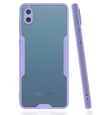 Samsung Galaxy A02 Kılıf Platin Silikon - Lila