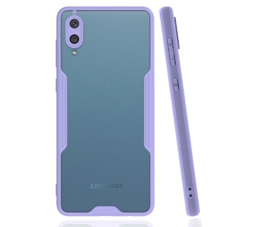 Samsung Galaxy A02 Kılıf Platin Silikon - Lila Samsung Galaxy A02 Kılıf Platin Silikon - Lila
