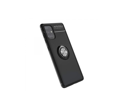 Samsung Galaxy A71 Kılıf Range Yüzüklü Silikon - Siyah Samsung Galaxy A71 Kılıf Range Yüzüklü Silikon - Siyah