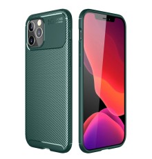 iPhone 11 Pro Kılıf Auto Focus Karbon Kapak - Yeşil