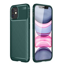 iPhone 12 Mini Kılıf Auto Focus Karbon Kapak - Yeşil