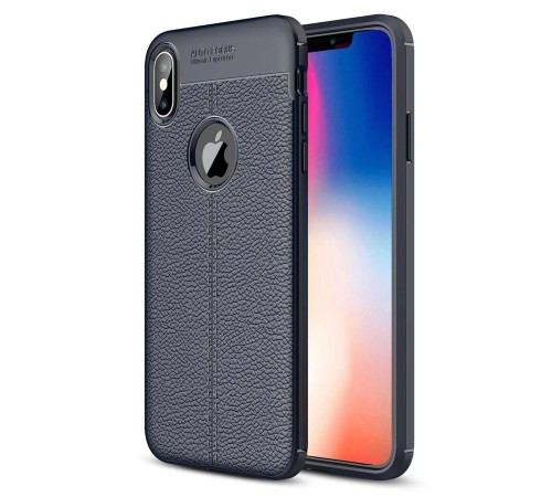 iPhone XS Max Kılıf Auto Focus Kapak - Lacivert iPhone XS Max Kılıf Auto Focus Kapak - Lacivert