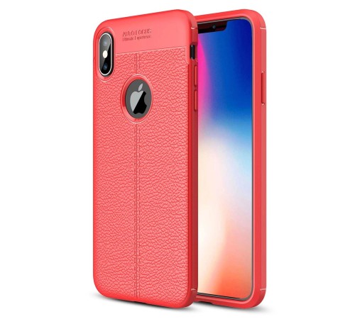 iPhone XS Max Kılıf Auto Focus Kapak - Kırmızı iPhone XS Max Kılıf Auto Focus Kapak - Kırmızı