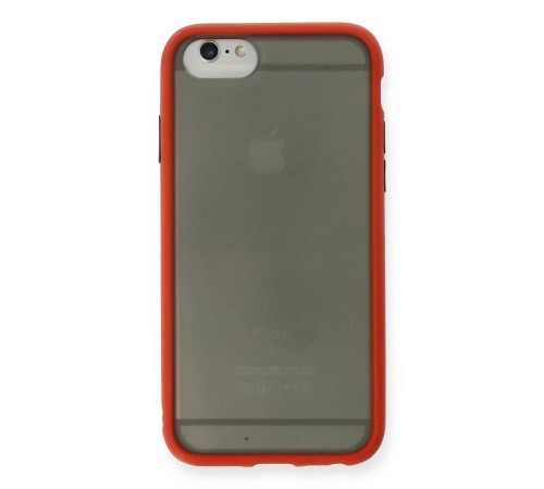 iPhone 6 Kılıf Montreal Silikon Kapak - Kırmızı iPhone 6 Kılıf Montreal Silikon Kapak - Kırmızı