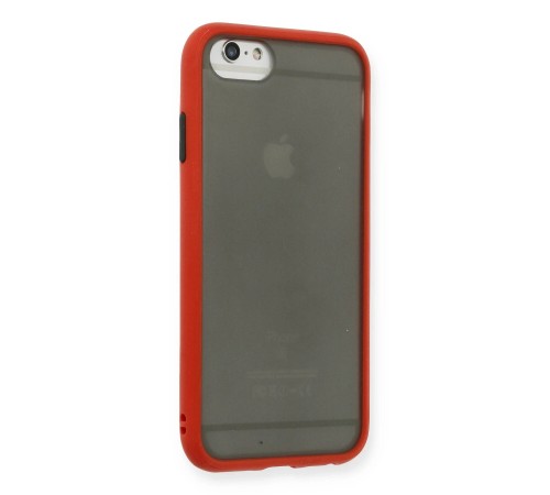 iPhone 6 Kılıf Montreal Silikon Kapak - Kırmızı iPhone 6 Kılıf Montreal Silikon Kapak - Kırmızı