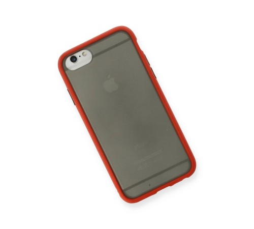iPhone 6 Kılıf Montreal Silikon Kapak - Kırmızı iPhone 6 Kılıf Montreal Silikon Kapak - Kırmızı