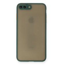 iPhone 7 Plus Kılıf Montreal Silikon Kapak - Yeşil