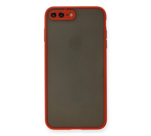 iPhone 7 Plus Kılıf Montreal Silikon Kapak - Kırmızı iPhone 7 Plus Kılıf Montreal Silikon Kapak - Kırmızı