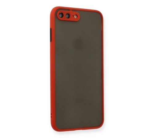iPhone 7 Plus Kılıf Montreal Silikon Kapak - Kırmızı iPhone 7 Plus Kılıf Montreal Silikon Kapak - Kırmızı