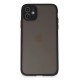 iPhone 11 Kılıf Montreal Silikon Kapak - Siyah