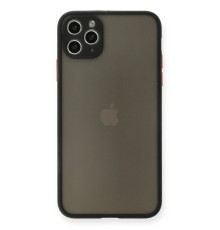 iPhone 11 Pro Max Kılıf Montreal Silikon Kapak - Siyah