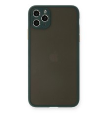 iPhone 11 Pro Max Kılıf Montreal Silikon Kapak - Yeşil