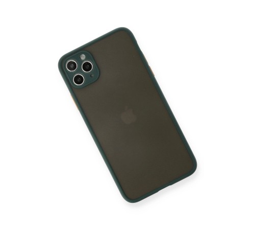 iPhone 11 Pro Max Kılıf Montreal Silikon Kapak - Yeşil iPhone 11 Pro Max Kılıf Montreal Silikon Kapak - Yeşil