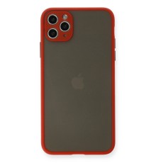 iPhone 11 Pro Max Kılıf Montreal Silikon Kapak - Kırmızı