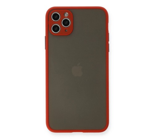 iPhone 11 Pro Max Kılıf Montreal Silikon Kapak - Kırmızı iPhone 11 Pro Max Kılıf Montreal Silikon Kapak - Kırmızı