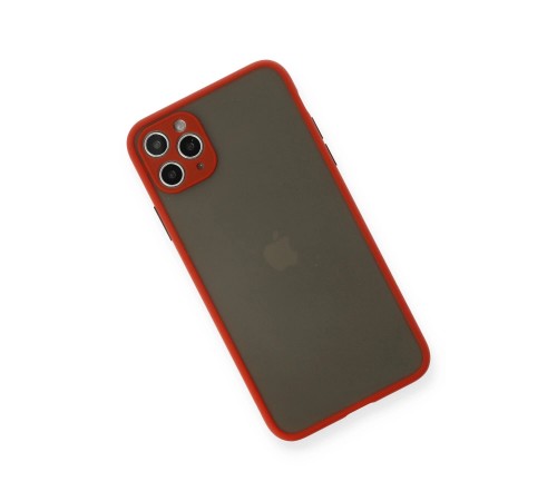 iPhone 11 Pro Max Kılıf Montreal Silikon Kapak - Kırmızı iPhone 11 Pro Max Kılıf Montreal Silikon Kapak - Kırmızı
