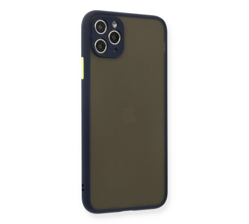 iPhone 11 Pro Max Kılıf Montreal Silikon Kapak - Lacivert iPhone 11 Pro Max Kılıf Montreal Silikon Kapak - Lacivert