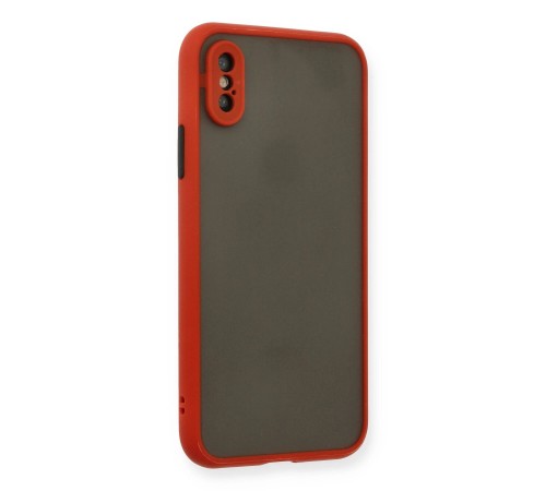 iPhone X Kılıf Montreal Silikon Kapak - Kırmızı iPhone X Kılıf Montreal Silikon Kapak - Kırmızı