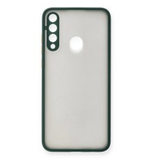 Huawei Y6P Kılıf Montreal Silikon Kapak - Yeşil