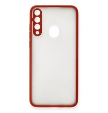 Huawei Y6P Kılıf Montreal Silikon Kapak - Kırmızı