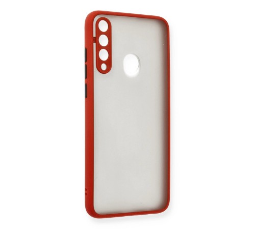 Huawei Y6P Kılıf Montreal Silikon Kapak - Kırmızı Huawei Y6P Kılıf Montreal Silikon Kapak - Kırmızı