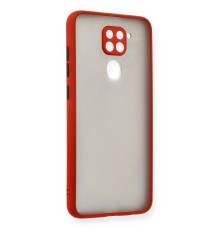 Xiaomi Redmi Note 9 Kılıf Montreal Silikon Kapak - Kırmızı