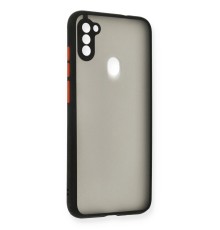 Samsung Galaxy A11 Kılıf Montreal Silikon Kapak - Siyah