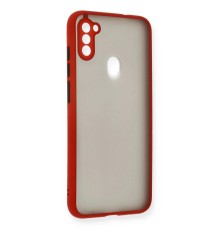 Samsung Galaxy A11 Kılıf Montreal Silikon Kapak - Kırmızı