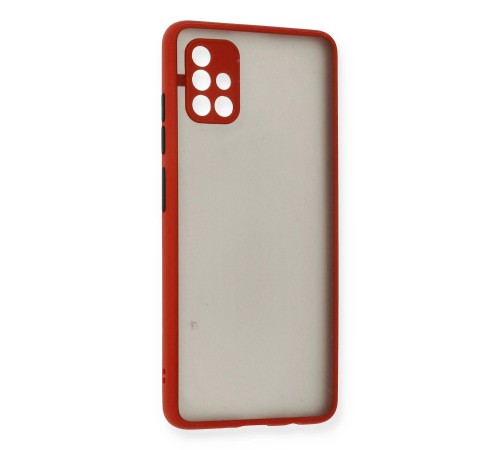 Samsung Galaxy A51 Kılıf Montreal Silikon Kapak - Kırmızı Samsung Galaxy A51 Kılıf Montreal Silikon Kapak - Kırmızı