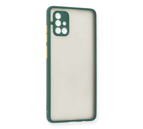 Samsung Galaxy A71 Kılıf Montreal Silikon Kapak - Yeşil Samsung Galaxy A71 Kılıf Montreal Silikon Kapak - Yeşil