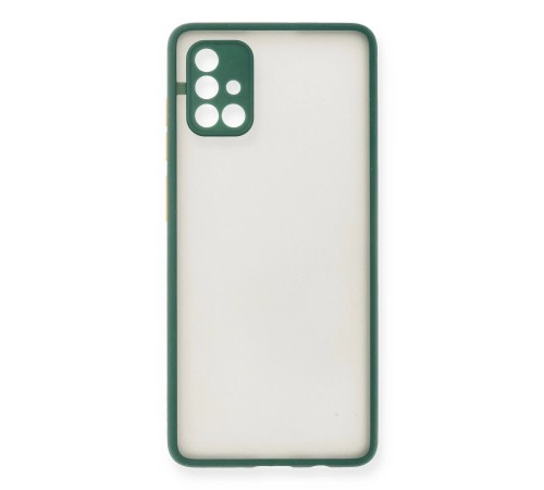 Samsung Galaxy A71 Kılıf Montreal Silikon Kapak - Yeşil Samsung Galaxy A71 Kılıf Montreal Silikon Kapak - Yeşil