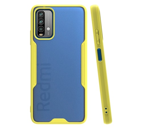 Xiaomi Redmi 9T Kılıf Platin Silikon - Sarı