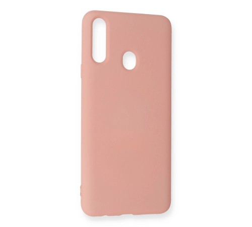 Samsung Galaxy A20S Kılıf Nano içi Kadife Silikon - Pudra Samsung Galaxy A20S Kılıf Nano içi Kadife Silikon - Pudra