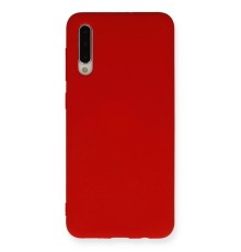 Samsung Galaxy A30S Kılıf Nano içi Kadife Silikon - Kırmızı