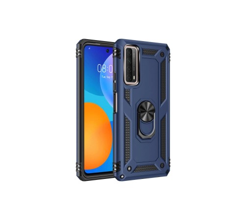 Huawei P Smart 2021 Kılıf Sofya Yüzüklü Silikon Kapak - Lacivert Huawei P Smart 2021 Kılıf Sofya Yüzüklü Silikon Kapak - Lacivert
