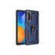 Huawei P Smart 2021 Kılıf Sofya Yüzüklü Silikon Kapak - Lacivert