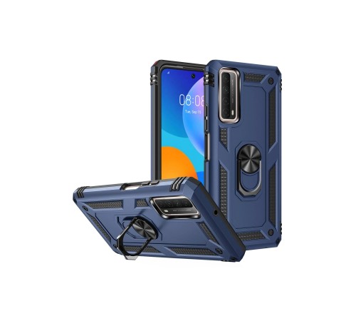 Huawei P Smart 2021 Kılıf Sofya Yüzüklü Silikon Kapak - Lacivert Huawei P Smart 2021 Kılıf Sofya Yüzüklü Silikon Kapak - Lacivert