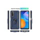 Huawei P Smart 2021 Kılıf Sofya Yüzüklü Silikon Kapak - Lacivert