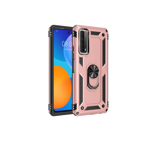 Huawei P Smart 2021 Kılıf Sofya Yüzüklü Silikon Kapak - Rose Huawei P Smart 2021 Kılıf Sofya Yüzüklü Silikon Kapak - Rose