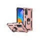 Huawei P Smart 2021 Kılıf Sofya Yüzüklü Silikon Kapak - Rose