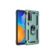 Huawei P Smart 2021 Kılıf Sofya Yüzüklü Silikon Kapak - Yeşil