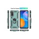Huawei P Smart 2021 Kılıf Sofya Yüzüklü Silikon Kapak - Yeşil